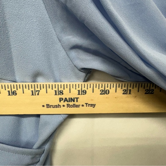 ZESICA Light Blue Wrap Asymmetrical Dress XL NWT - Picture 5 of 7